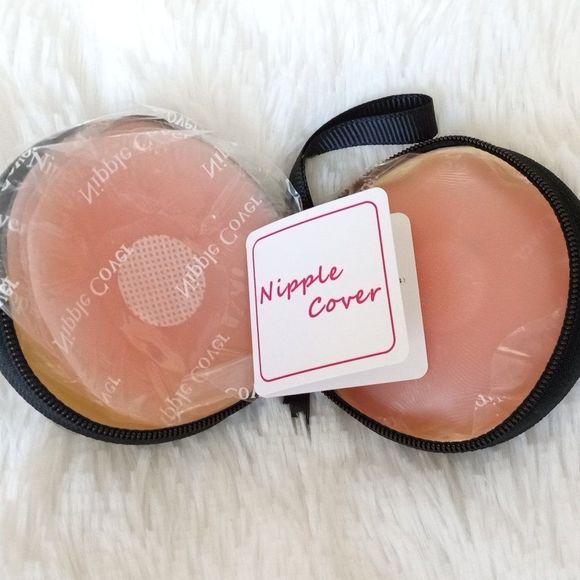 Pasties Reusable Adhesive Nipple Covers (Silicone Nipple Covers) FLESHY PINK NEW - Picture 5 of 5